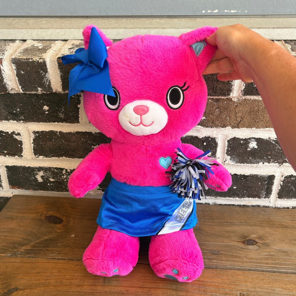 Build A Bear Kabu Catlynn Pink Kitty Cat Plush 17" BABW Excellent Condition